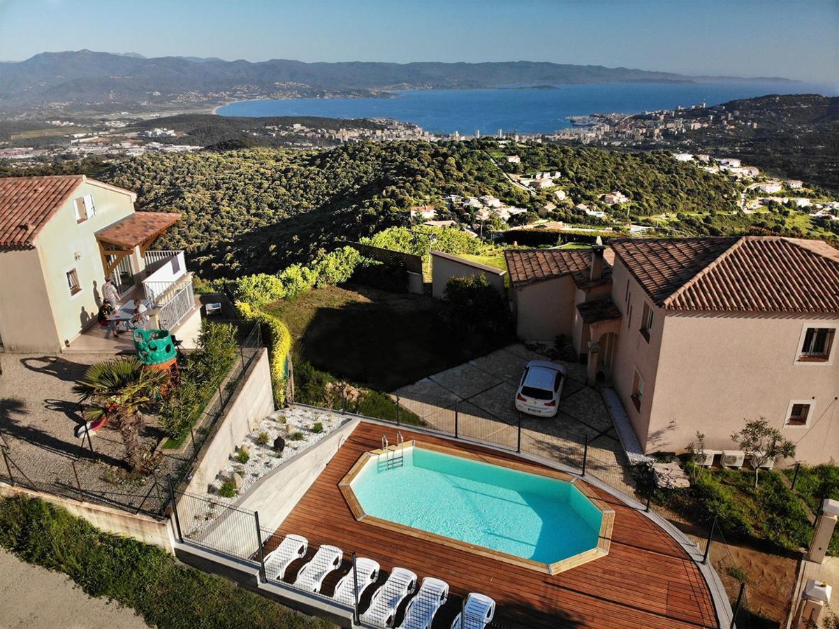 Gites Sassone, Vue Panoramique Sur Ajaccio Et La Mer Alata Eksteriør billede